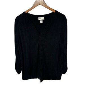 Ava & Viv Black Top Size 1x